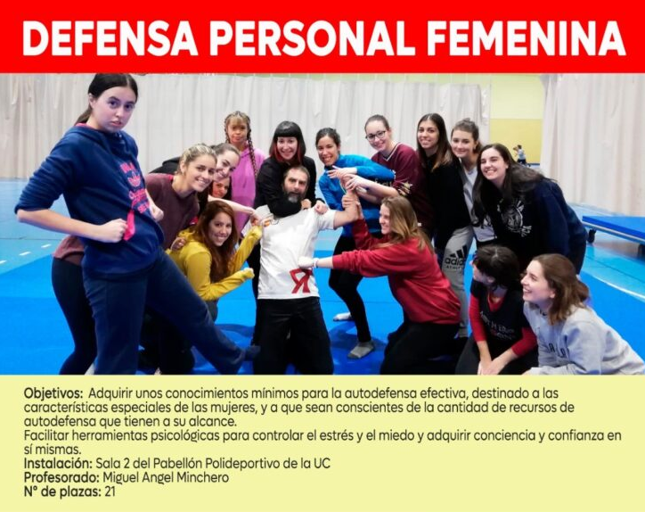 Próximo seminario de Defensa Personal Femenina en la Universidad de Cantabria